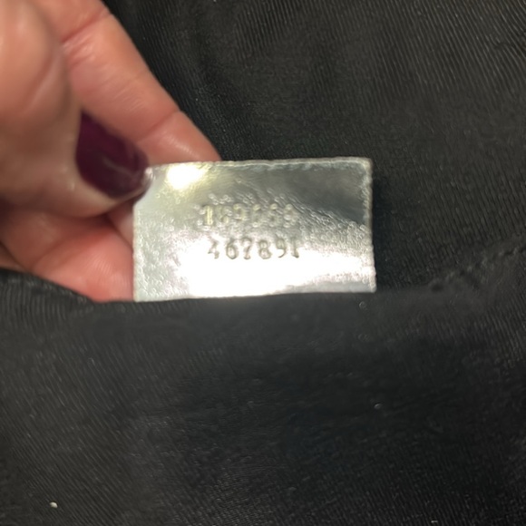 Gucci GG Silver Nylon open tote bag with green,blue,cream nylon stripes - Picture 17 of 17